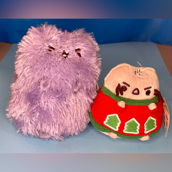 GUND Pusheen Dragon Pip Plush, 6 in And Christmas Tree Pusheen 5 In Plush W Tags - Picture 1 of 12